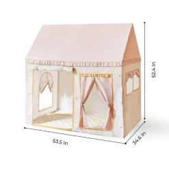 Tiny Land® Sweet Citrus Kid's Play Tent - Creamy white/pink
