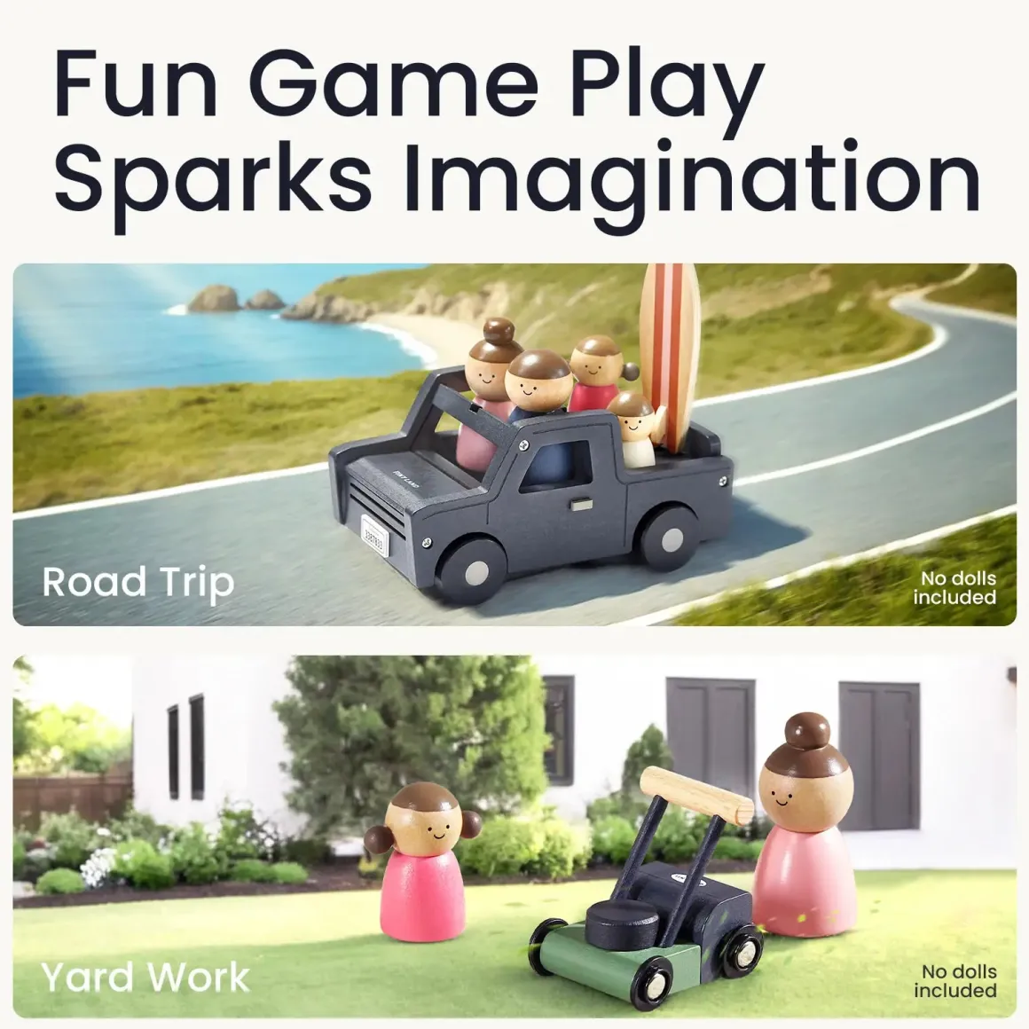 Tiny Land® Wooden Dollhouse - Garage