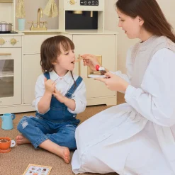Tiny Land® Wooden Kids Play Coffee Maker Set