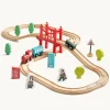 Tiny Land® Wooden Train Set for Children 39 Pcs