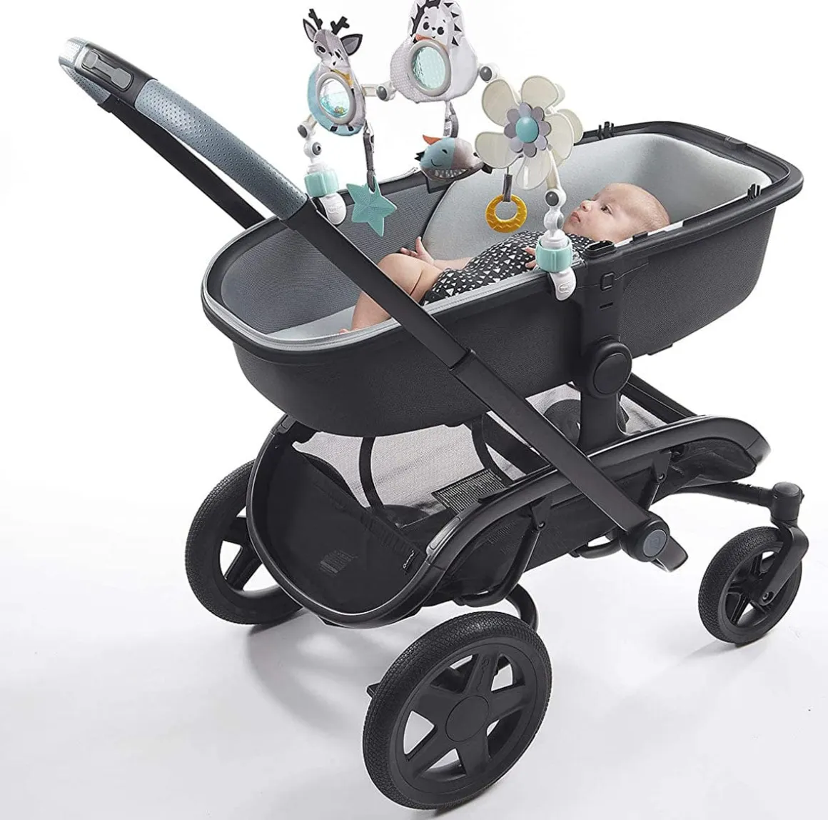 Tiny Love Sunny Stroll Stroller Arch - Magical Tales Black & White