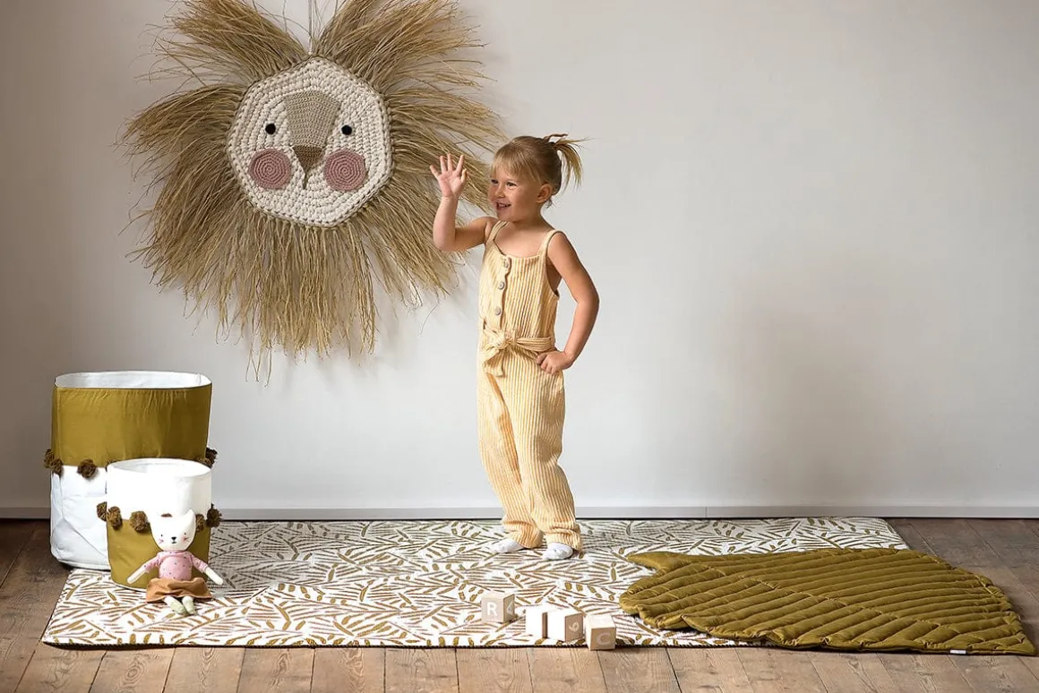 Toddlekind Leaf Organic Cotton Playmat - Sand Castle