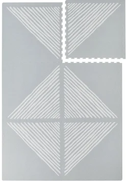 Toddlekind Printed Foam Puzzle Playmat - Sandy Lines - Stone