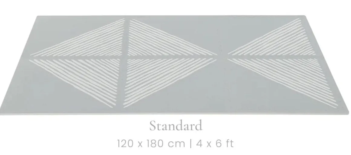 Toddlekind Printed Foam Puzzle Playmat - Sandy Lines - Stone