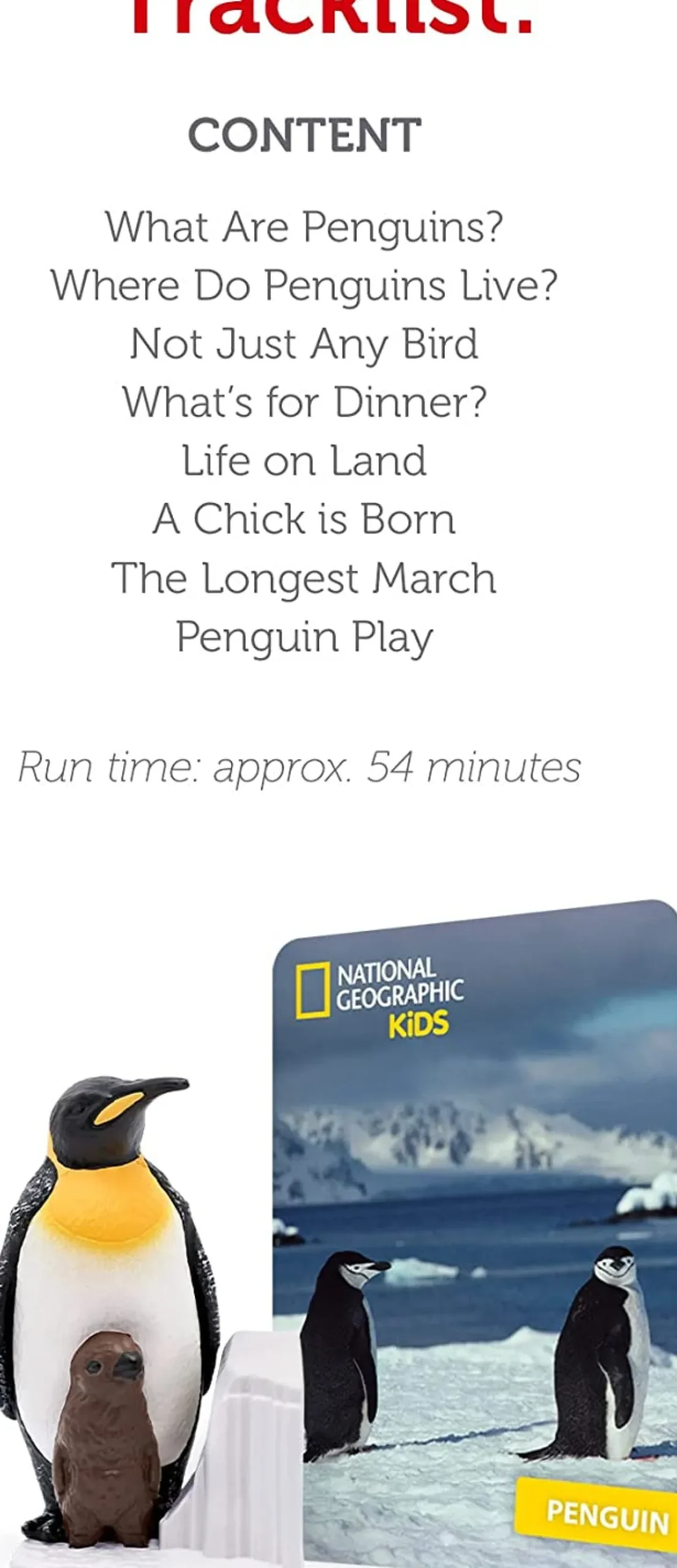 Tonies National Geographic Kid: Penguin Audio Character (5-8y)