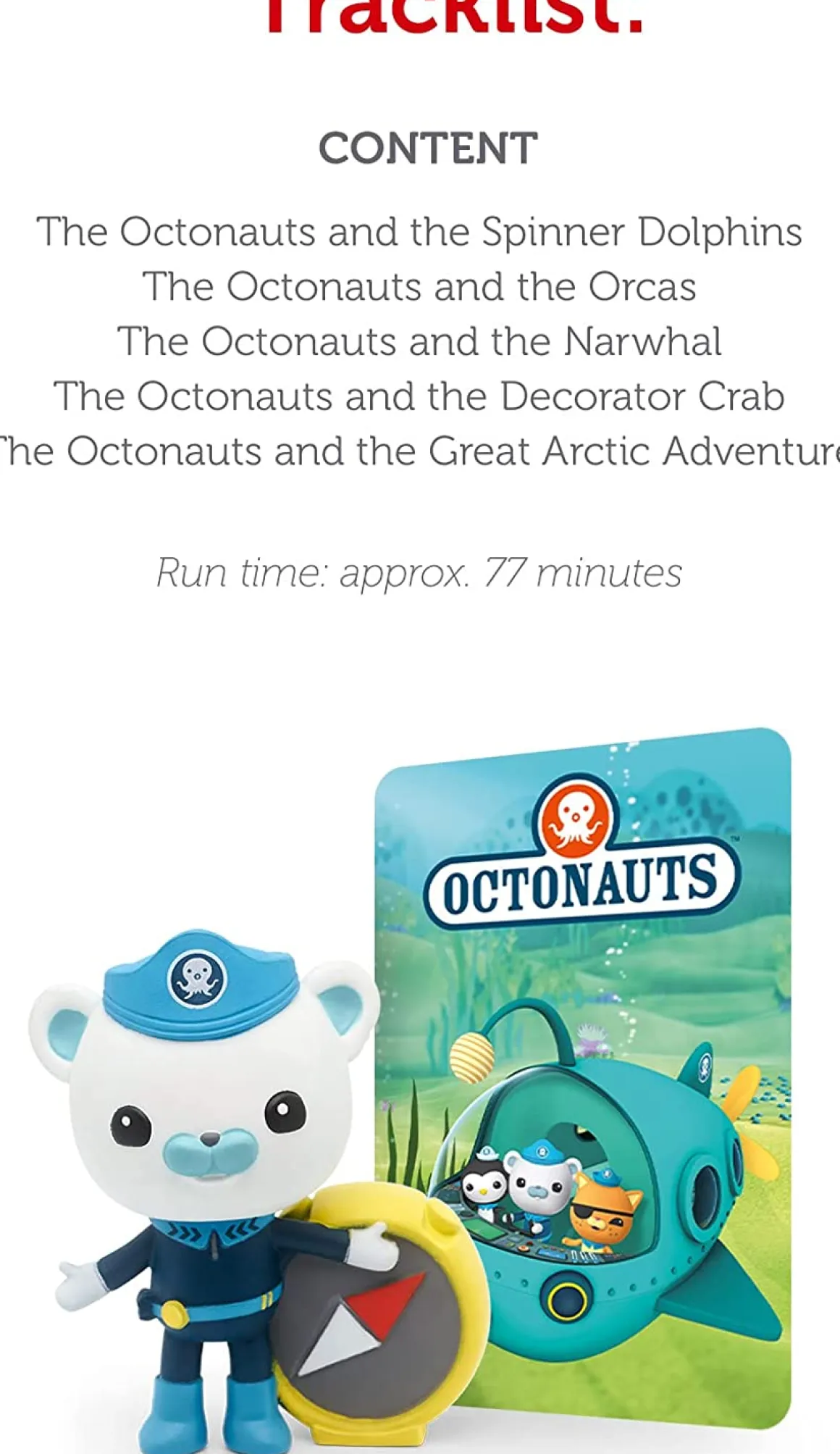 Tonies Octonauts - Captain Barnacles Audio Character (3-5y)