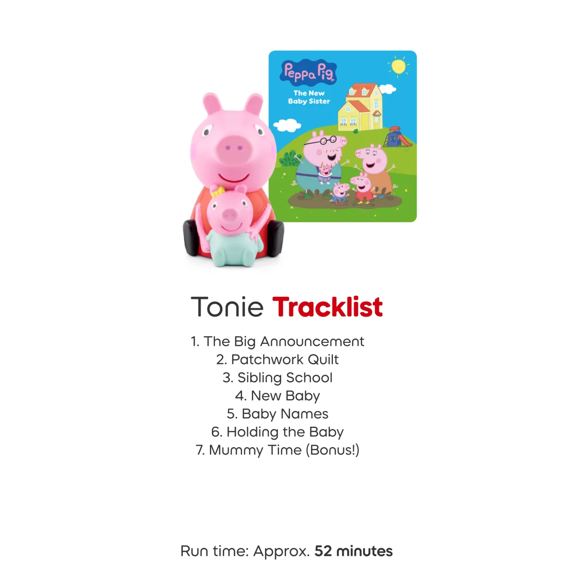 Tonies Peppa Pig The New Baby Sister Audio Character (3y+)