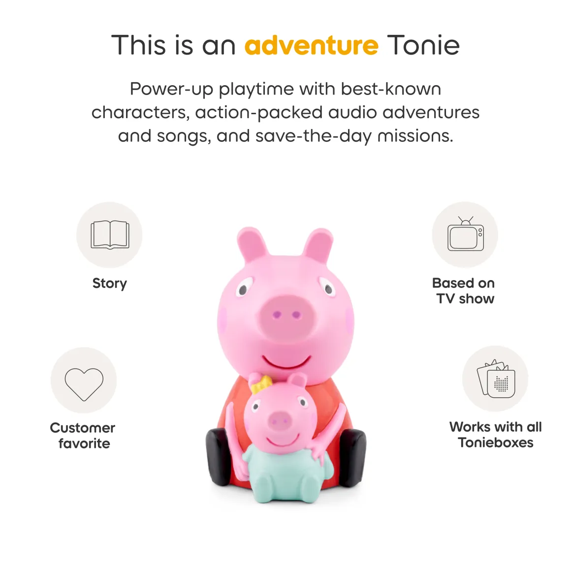 Tonies Peppa Pig The New Baby Sister Audio Character (3y+)