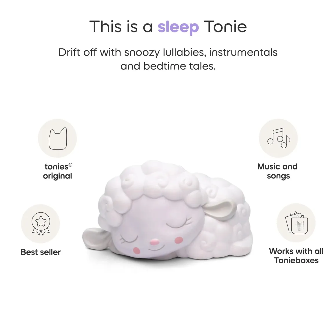 Tonies Sleepy Friends: Lullaby Melodies with Sleepy Sheep Audio Character (1y+)