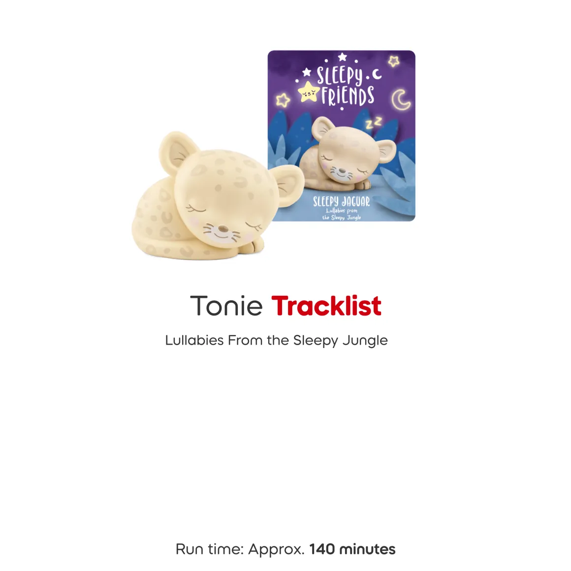 Tonies Sleepy Jaguar Lullabies Audio Character (3y+)