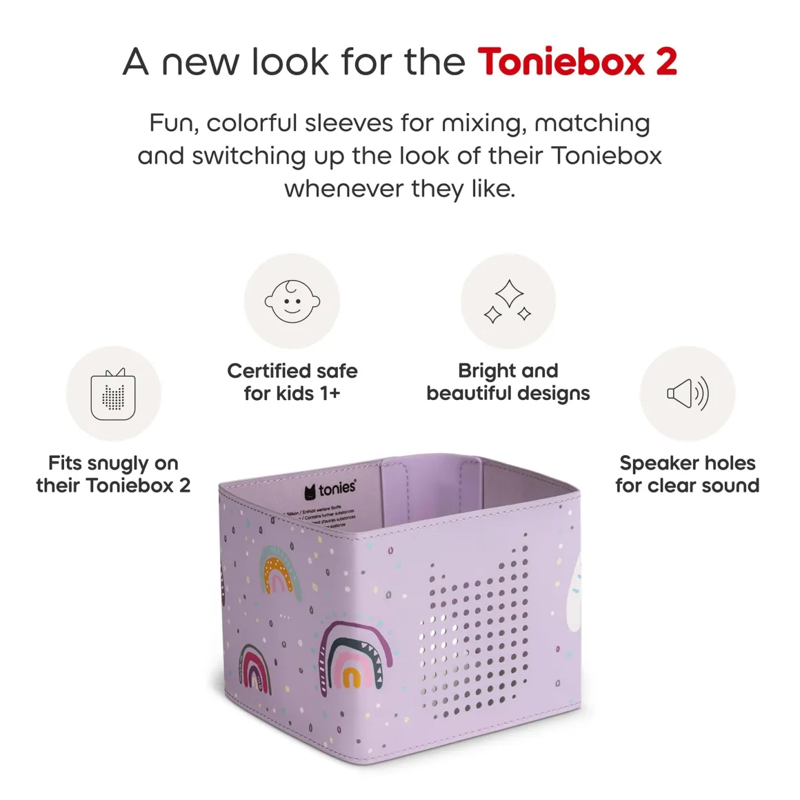 Tonies Toniebox 2 Sleeve - Rainbow