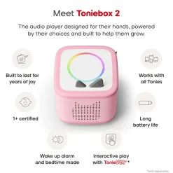 Tonies Toniebox 2 Starter Set - Playtime Puppy (Cloud Pink)