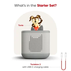 Tonies Toniebox 2 Starter Set - Playtime Puppy (Moon Gray)
