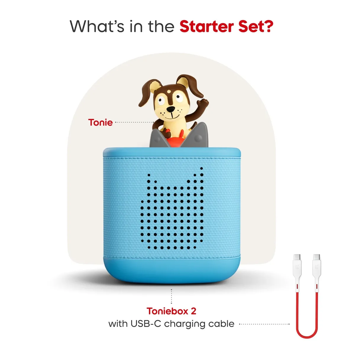 Tonies Toniebox 2 Starter Set - Playtime Puppy (Sky Blue)