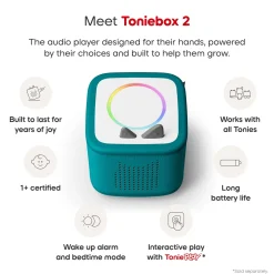 Tonies Toniebox 2 Starter Set - Playtime Puppy (Tropical Teal)