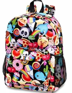 Top Trenz 2 Zipper Kid Backpack - 'Moji-Nation