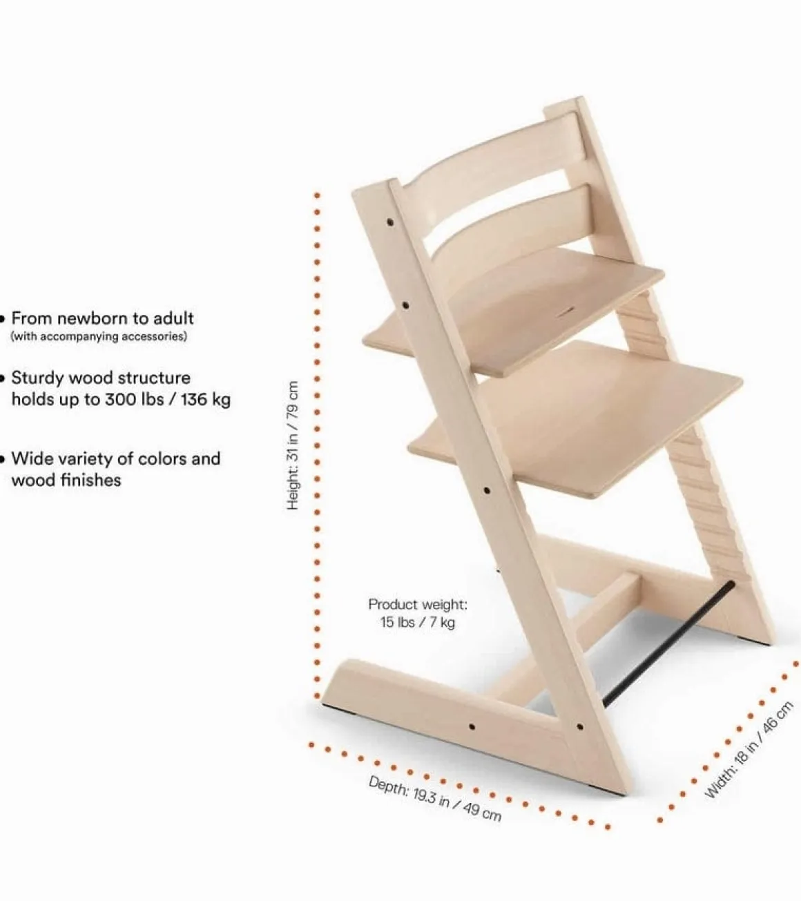 Tripp Trapp Chair + Newborn Set (One Box) - Natural