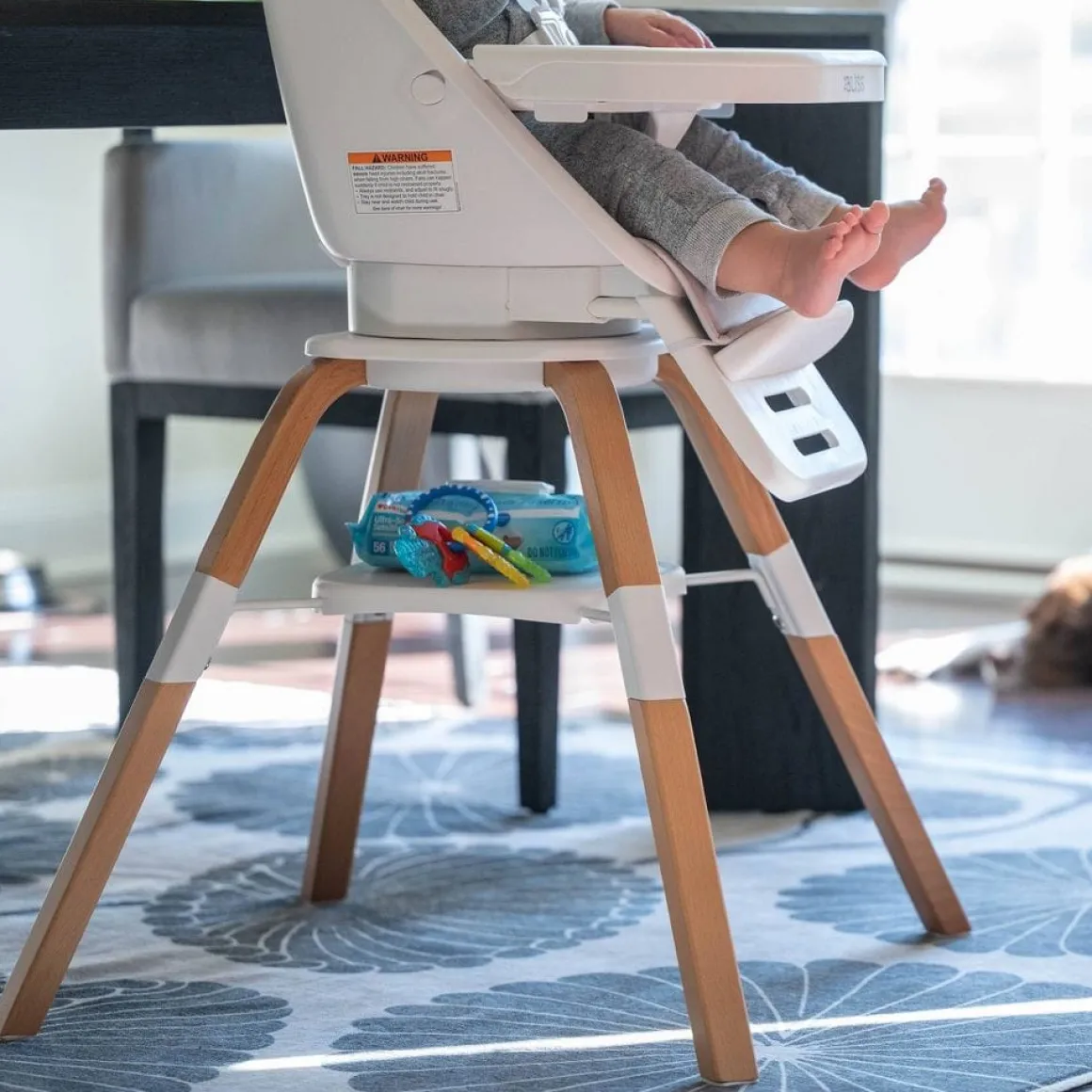 TruBliss 2-in-1 Turn-A-Tot High Chair - Grey Taupe