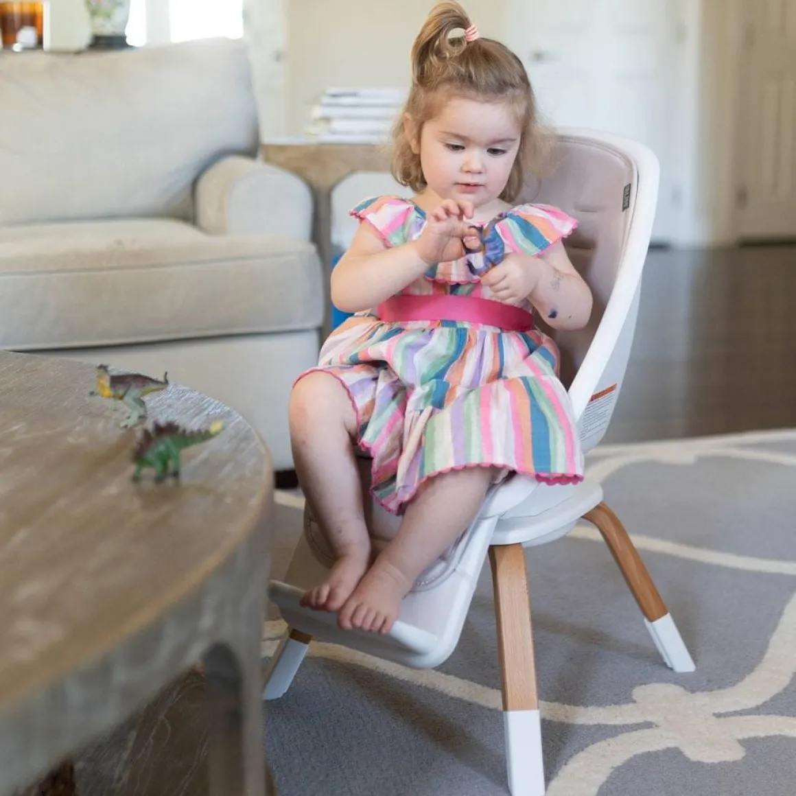 TruBliss 2-in-1 Turn-A-Tot High Chair - Grey Taupe