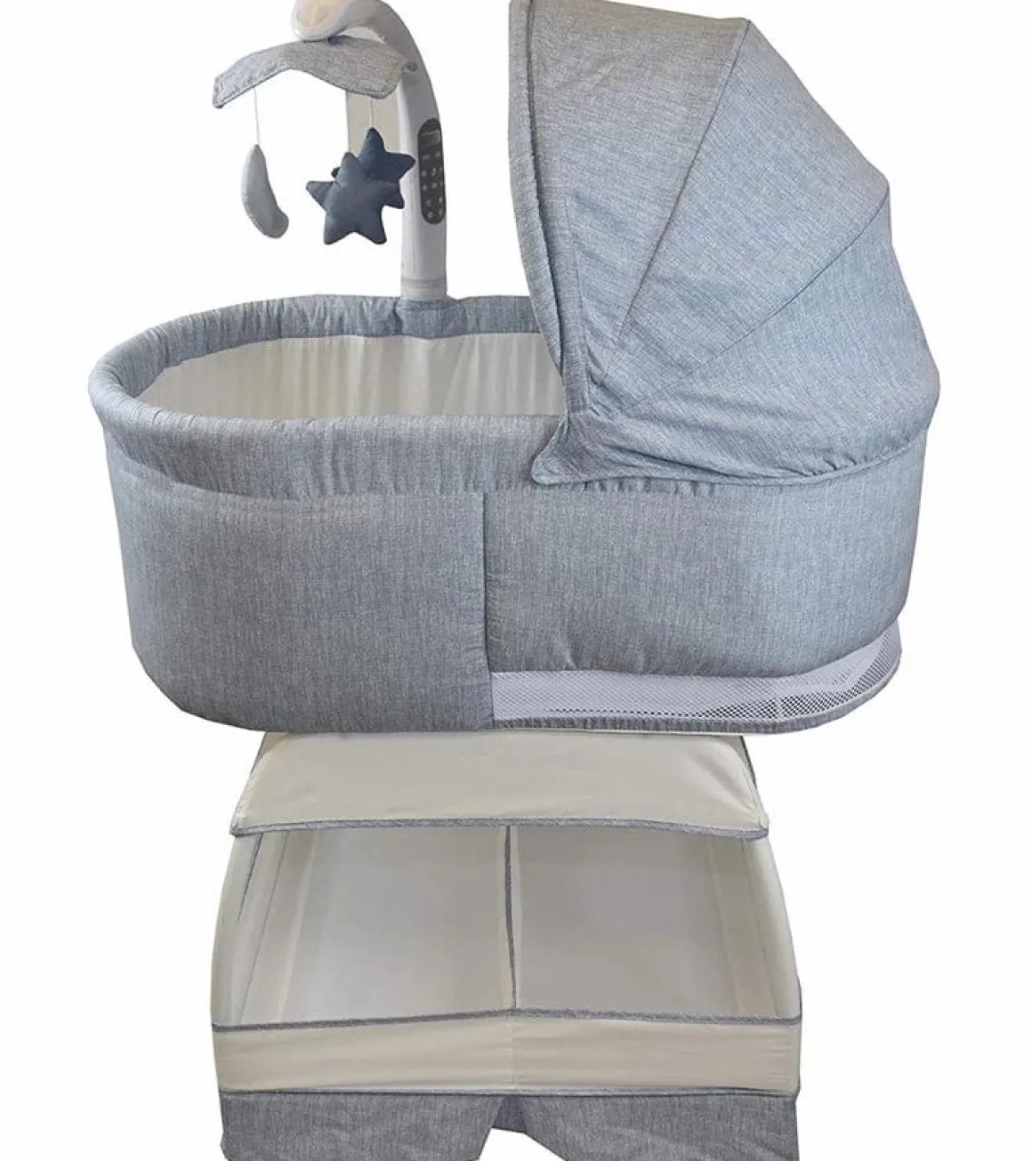 TruBliss Sweetli Deluxe Bassinet - Chambray