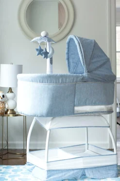 TruBliss Sweetli Deluxe Bassinet - Chambray