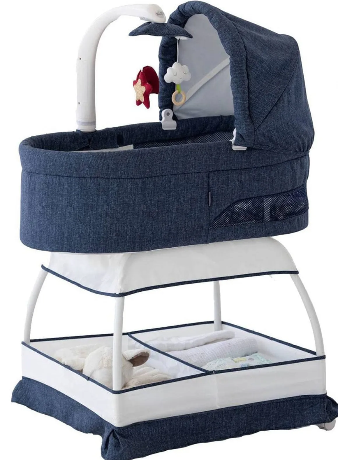 TruBliss Sweetli Nurture Bassinet - Denim Melange