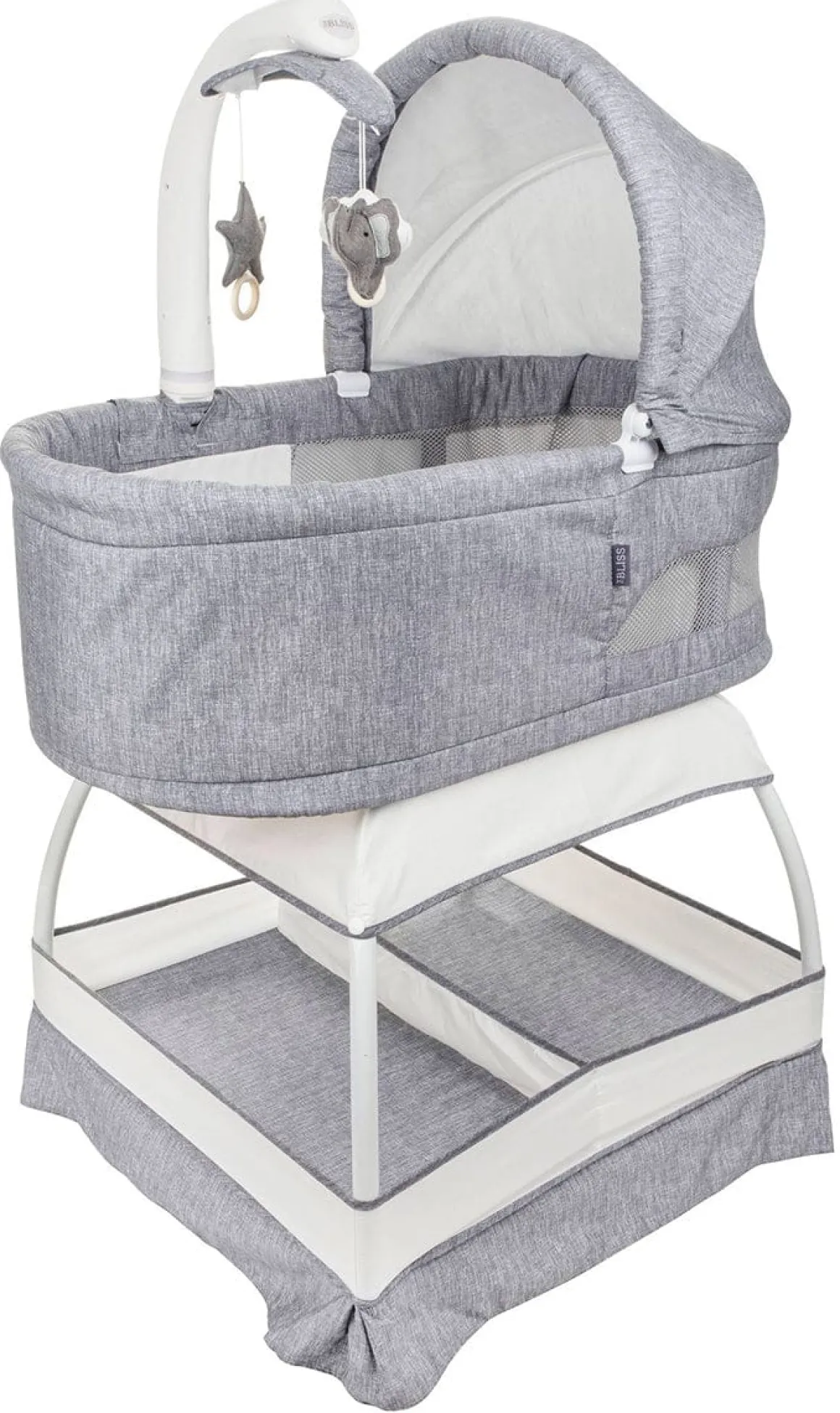 TruBliss Sweetli Nurture Bassinet - Grey Melange