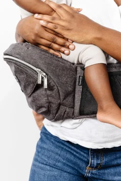 Tushbaby Travel Lite Hip Seat Carrier - Charcoal