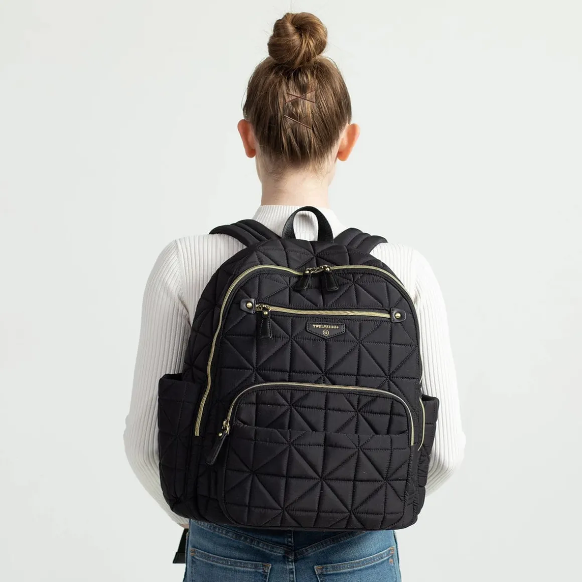 TWELVElittle Companion Backpack Diaper Bag 2.0 - Black