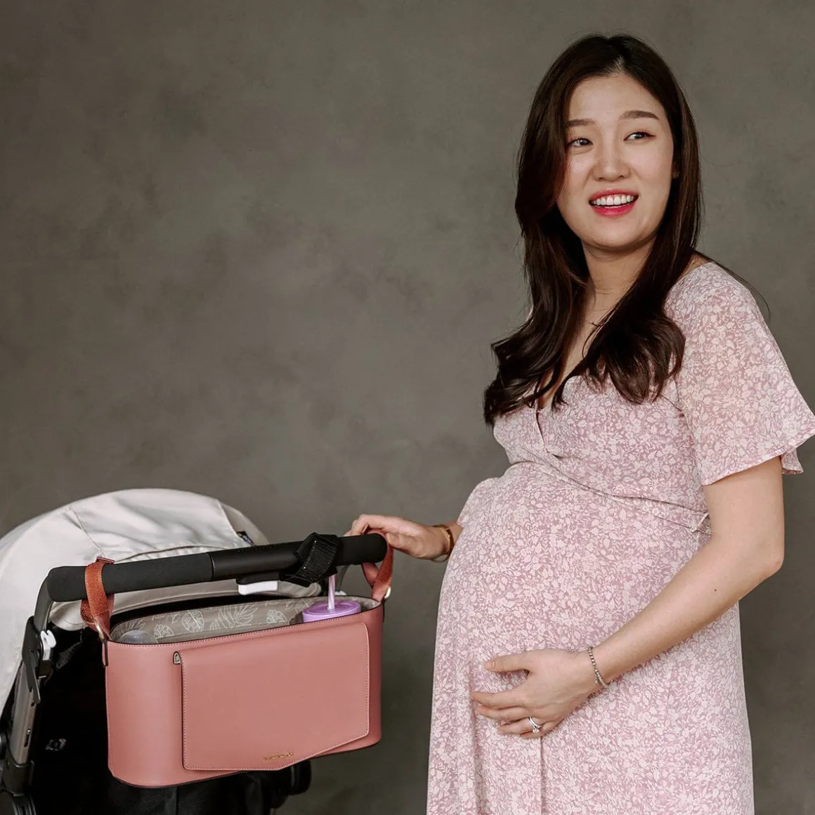 TWELVElittle Peek-A-Boo Stroller Caddy - Mauve