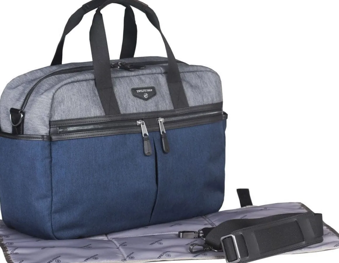 TWELVElittle Unisex Courage Satchel - Grey/Navy