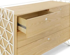 Ubabub Mod 4-Drawer Dresser - Warm White / Natural