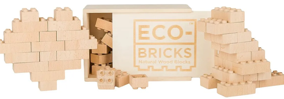 Ukidz Eco-bricks Plus+ Natural 20pcs