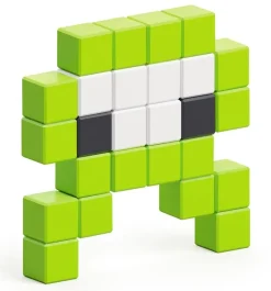 Ukidz PIXIO Mini Monster Alienz - 26 Magnetic Blocks in 3 Colors