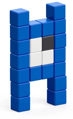 Ukidz PIXIO Mini Monster Gatez - 22 Magnetic Blocks in 3 Colors