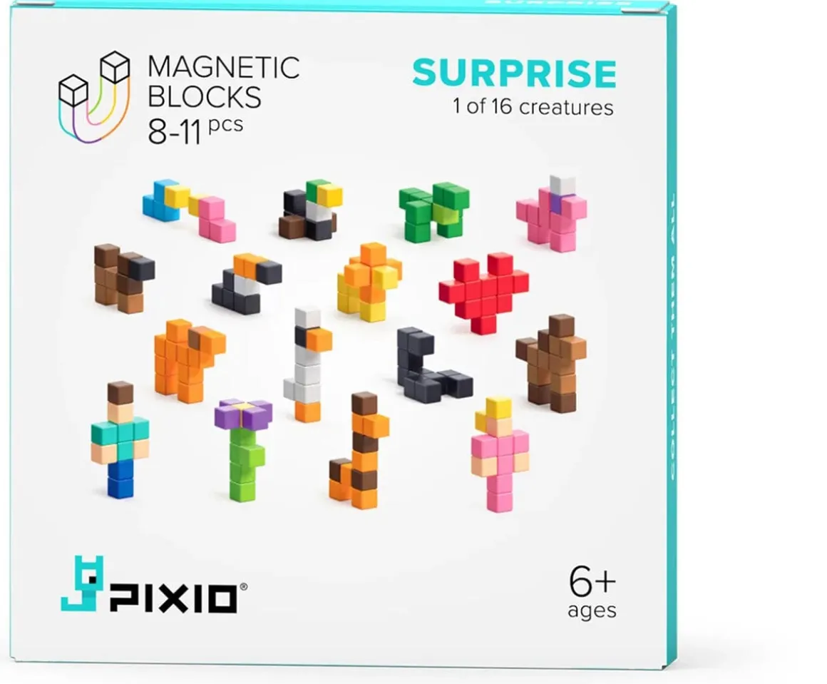 Ukidz PIXIO Surprise Creatures - up to 11 Magnetic Blocks