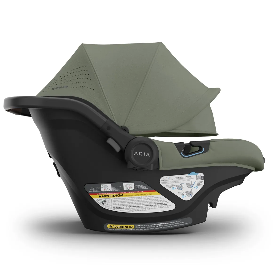 UPPAbaby Aria V2 Lightweight Infant Car Seat - Evelyn (Meadow Green)