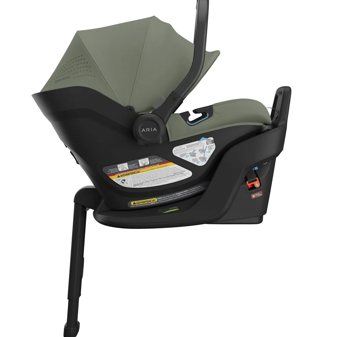UPPAbaby Aria V2 Lightweight Infant Car Seat - Evelyn (Meadow Green)