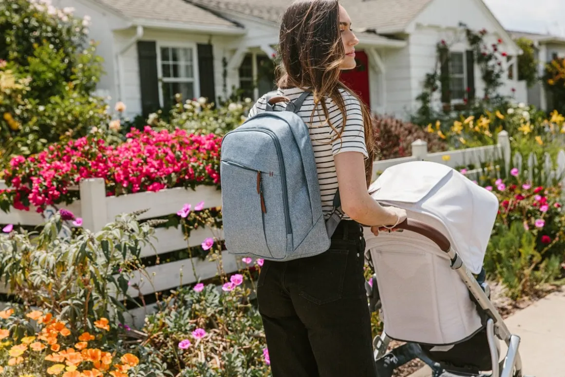 UPPAbaby Changing Backpack Diaper Bag - Gregory (Blue Melange)