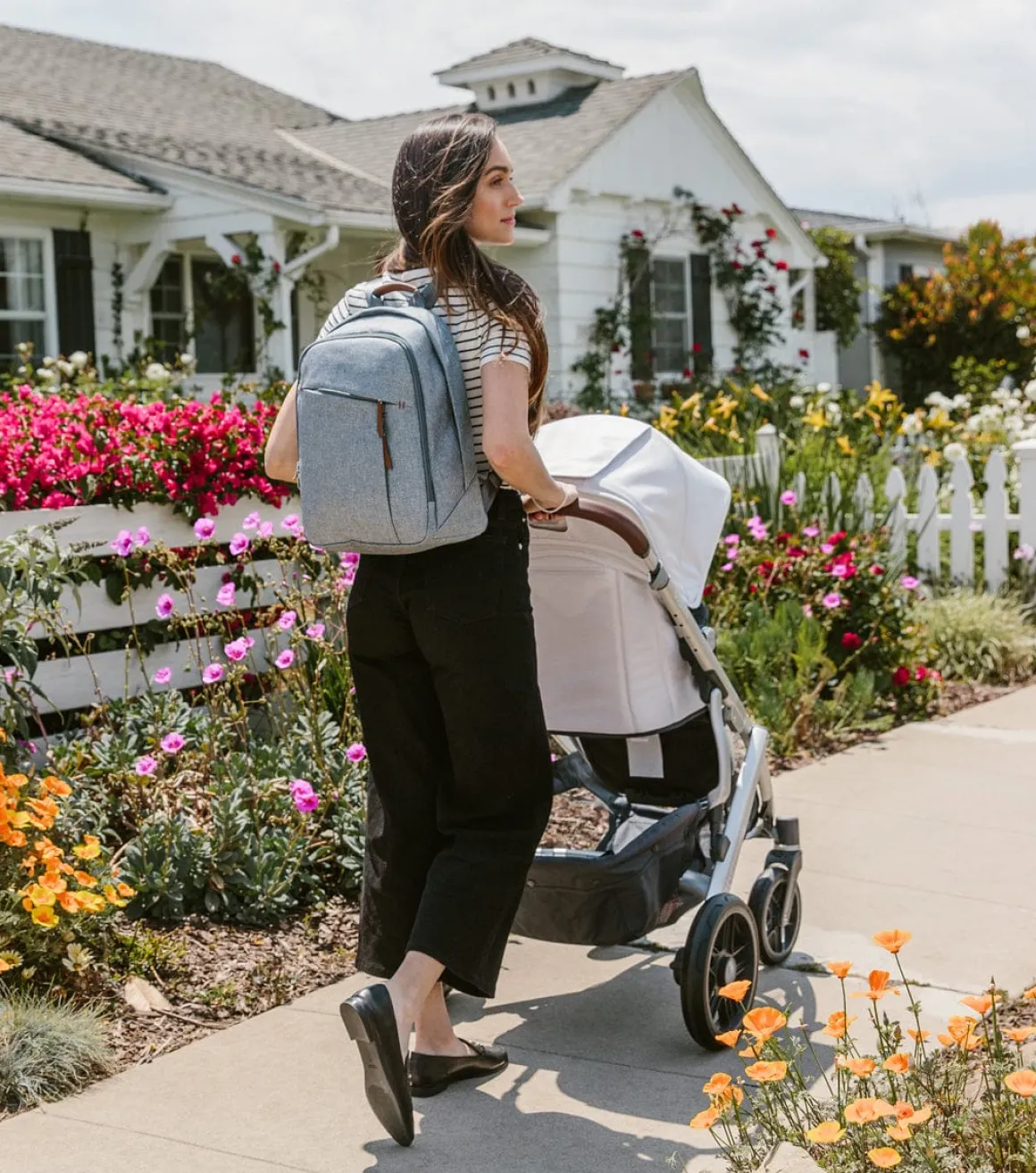 UPPAbaby Changing Backpack Diaper Bag - Gregory (Blue Melange)