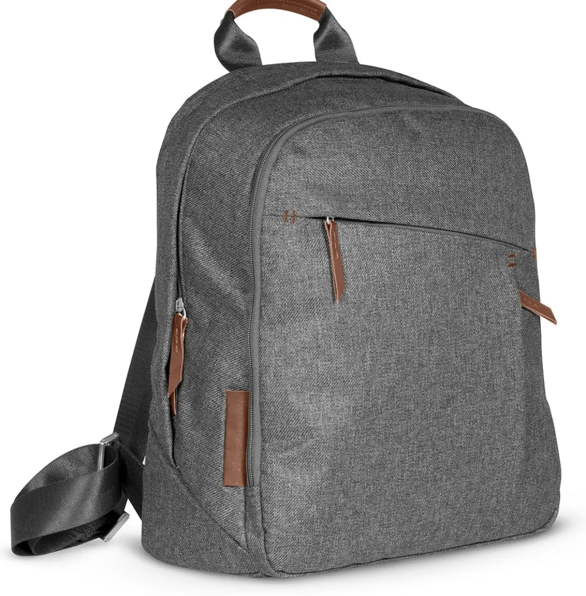 UPPAbaby Changing Backpack - Greyson (Charcoal Melange/Saddle Leather)