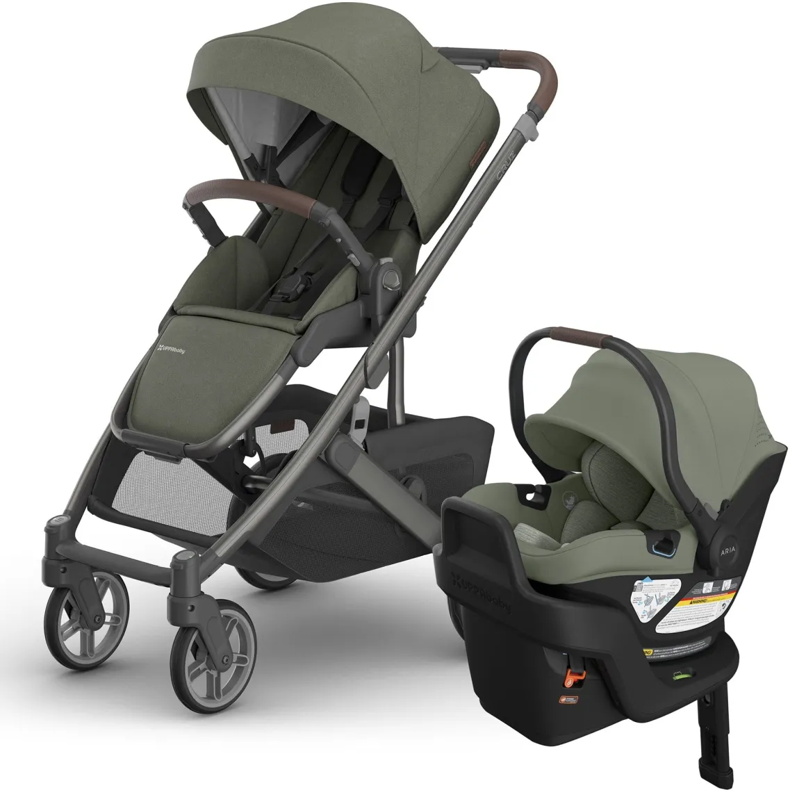 UPPAbaby Cruz V3 + Aria V2 Travel System Bundle - Evelyn / Evelyn