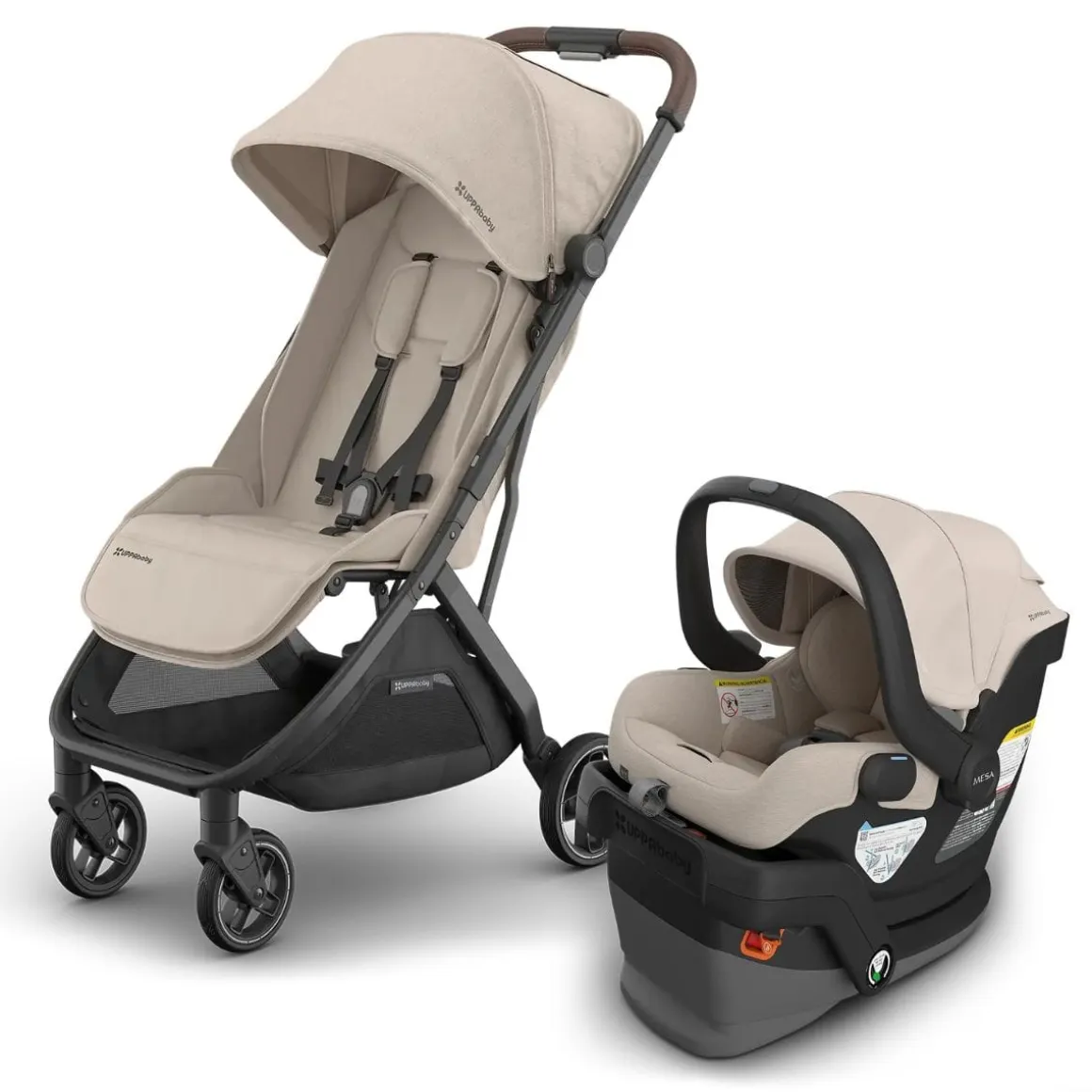 UPPAbaby Minu V3 Compact Stroller + Mesa V3 Travel System Bundle - Ada