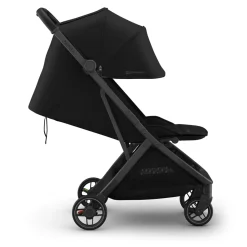 UPPAbaby Minu V3 Compact Stroller - James (Black / Carbon Frame / Black Leather)