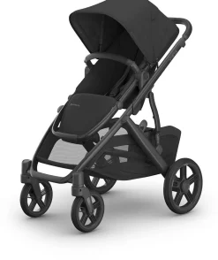 UPPAbaby OPEN BOX Vista V3 Single-to-Double Stroller - Jake (Charcoal / Carbon Frame / Black Leather)