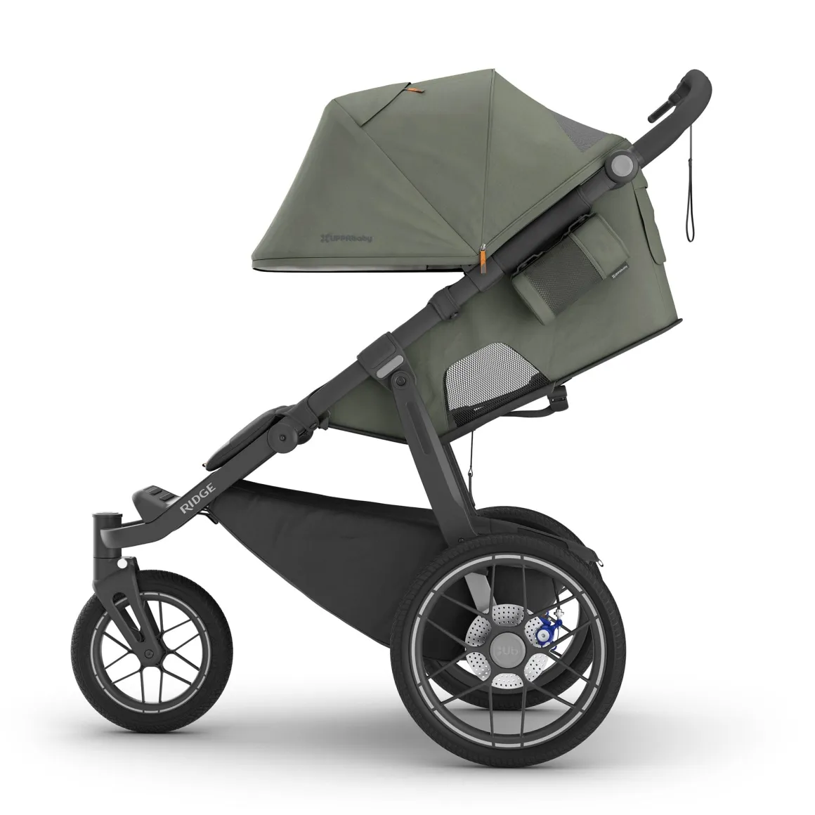 UPPAbaby Ridge V2 Jogging Stroller - Evelyn (Meadow Green / Carbon Frame)