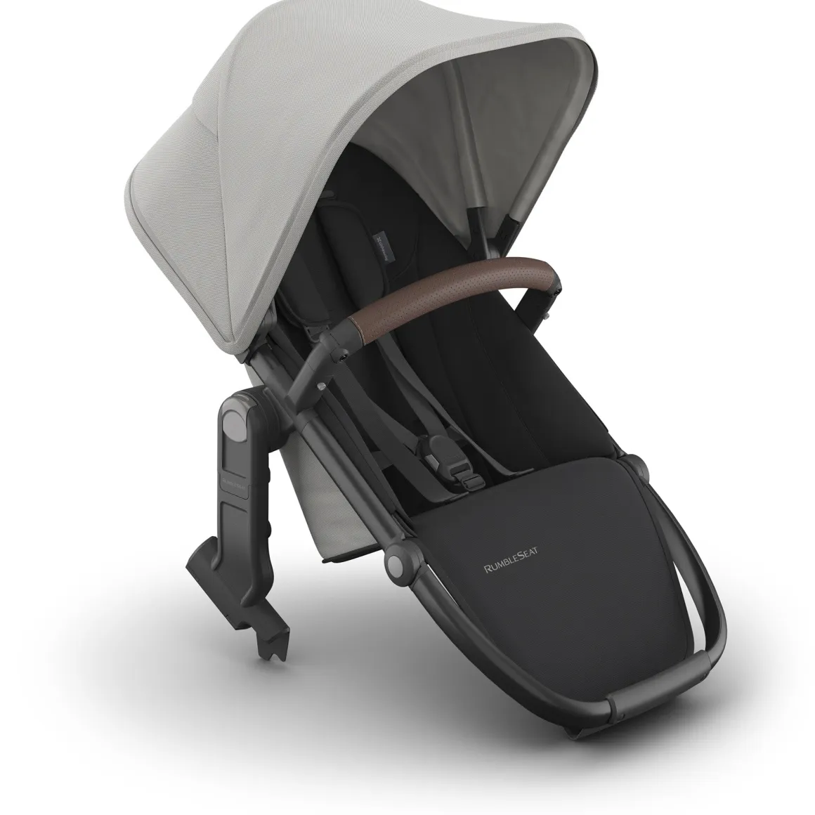 UPPAbaby RumbleSeat V3 - Savannah (Pearl Gray Jacquard / Carbon Frame / Chestnut Leather)