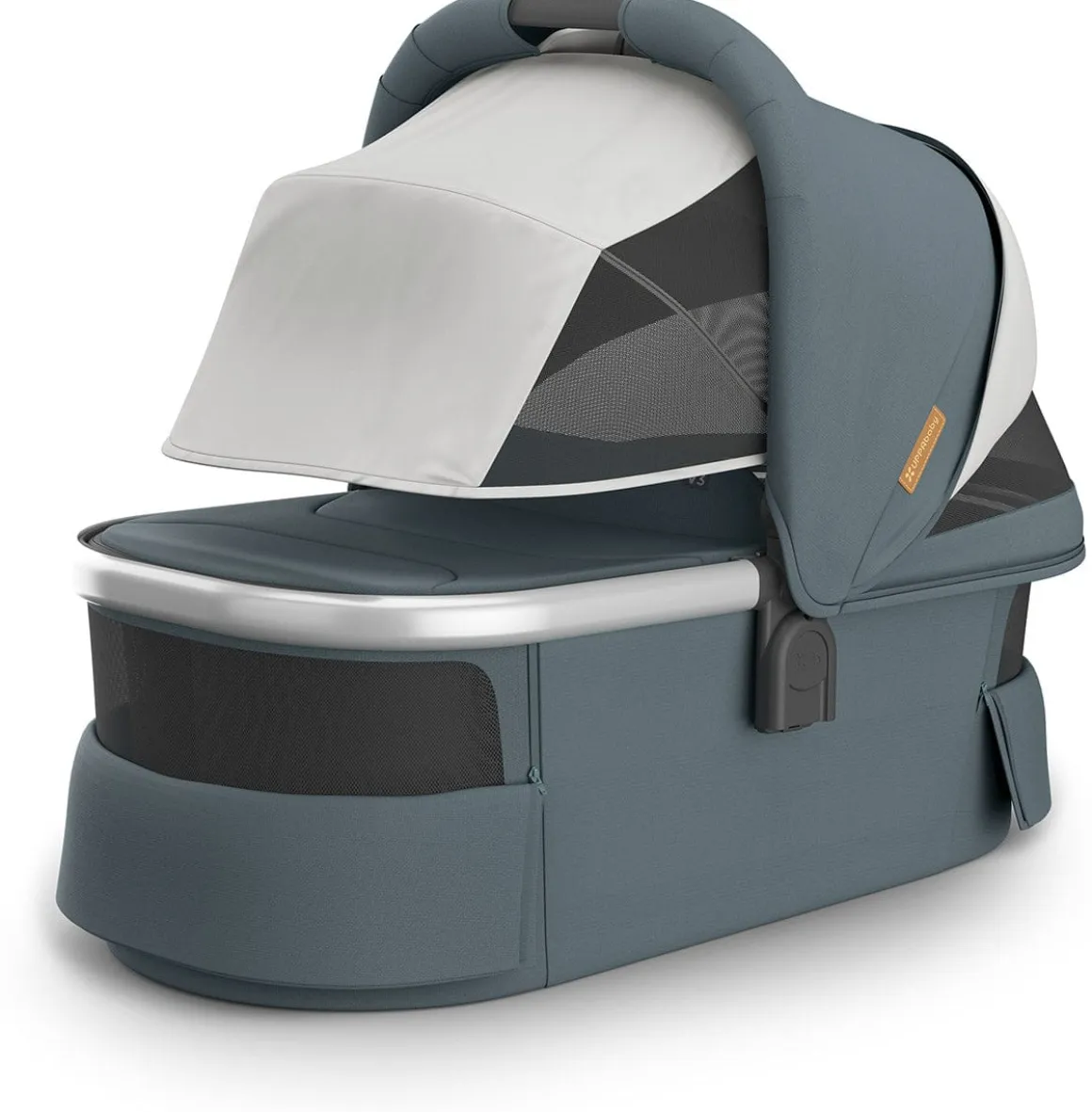 UPPAbaby Vista, Cruz, Ridge Bassinet V3 - Callum (Stone Blue / Silver Frame)