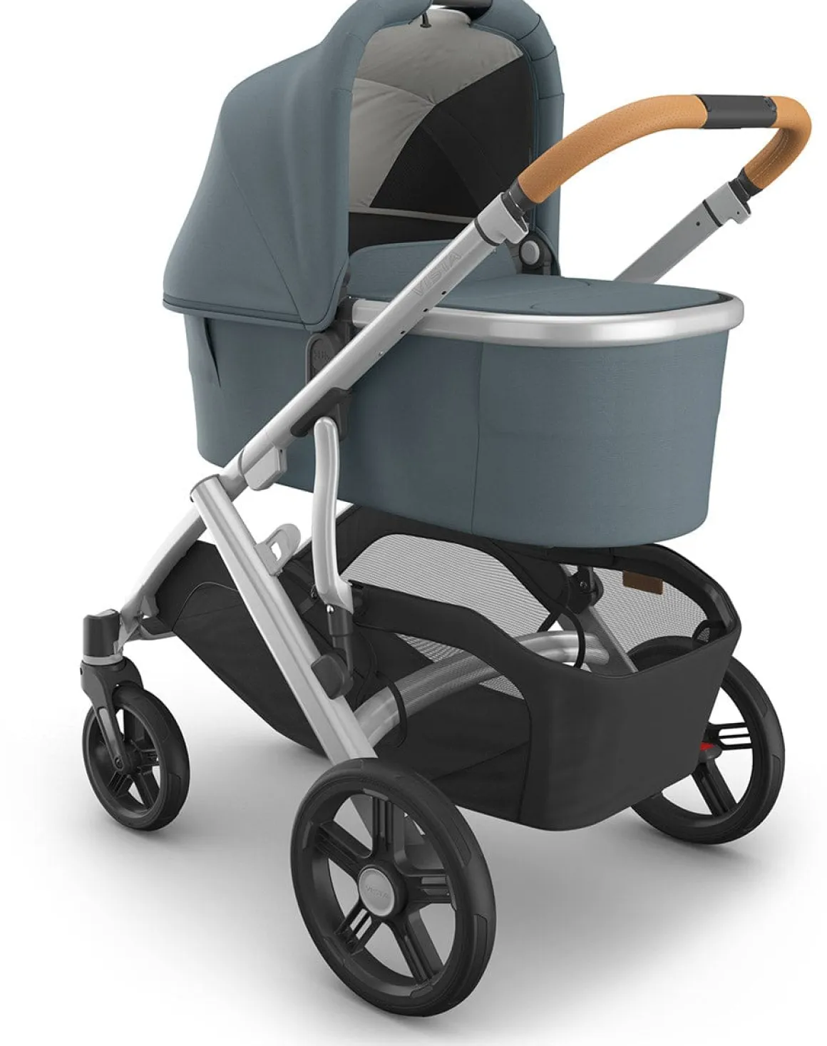 UPPAbaby Vista, Cruz, Ridge Bassinet V3 - Callum (Stone Blue / Silver Frame)