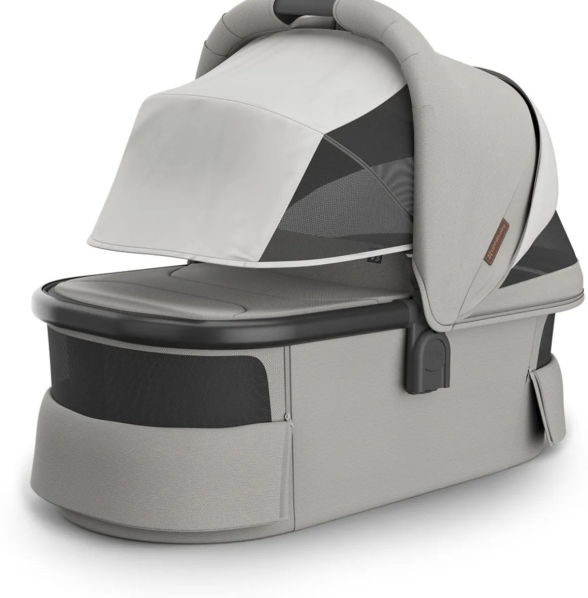 UPPAbaby Vista, Cruz, Ridge Bassinet V3 - Savannah (Pearl Gray Jacquard / Carbon Frame)